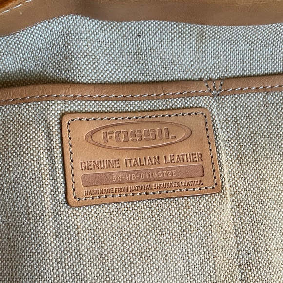 Fossil tan leather tote bag - Picture 17 of 17